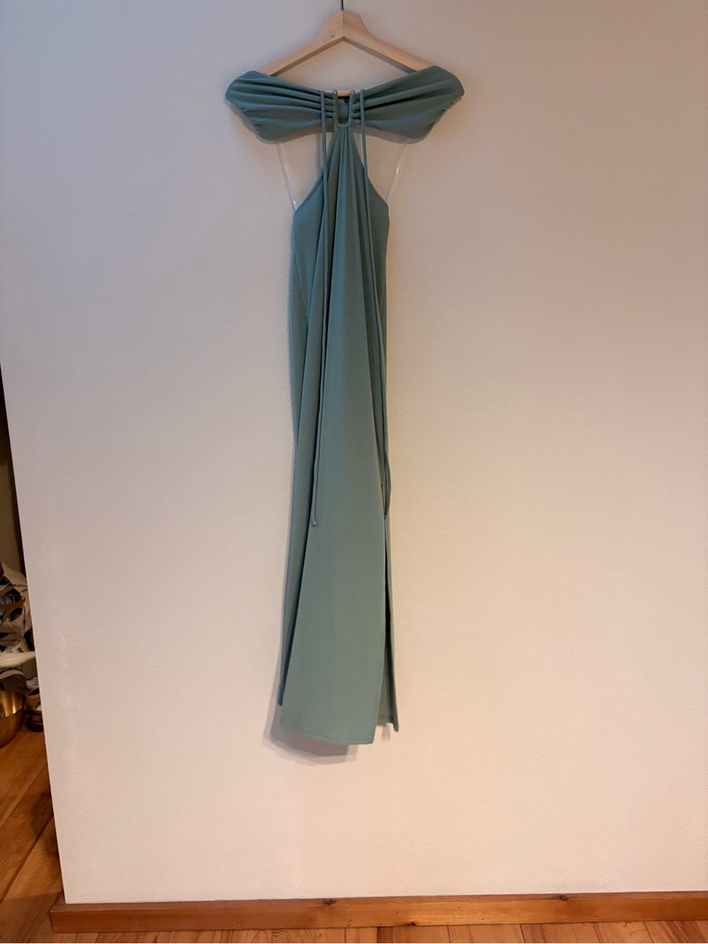 Sexy Sage Green Strapless Gown